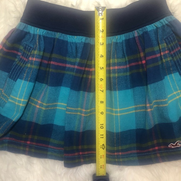 Hollister plaid winter mini skirt cotton EUC - Picture 9 of 9